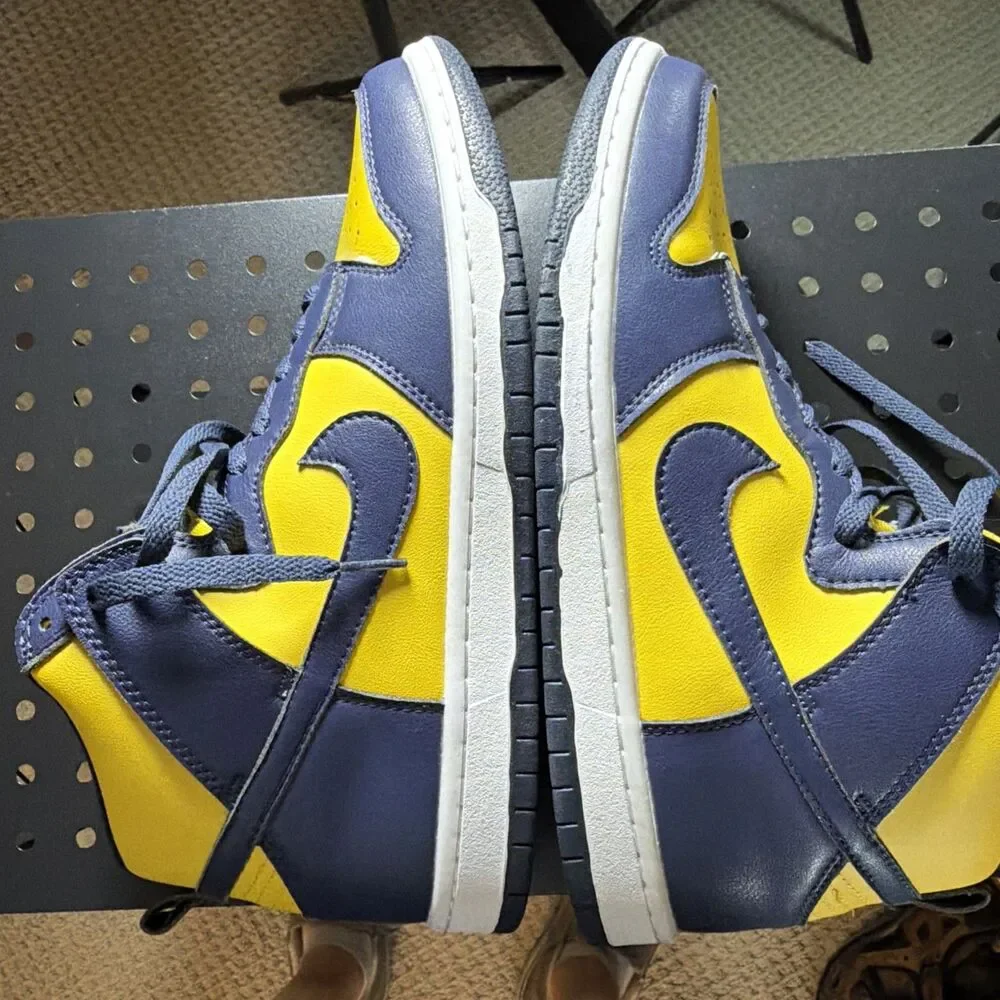 Nike Dunk High Michigan Varsity Maize Blue Cz8149-700 Size 10.5